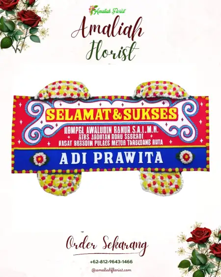 Papan Bunga Ucapan Selamat Krendowahono